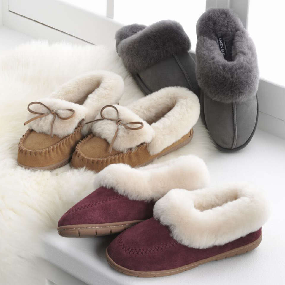 lands end bootie slippers